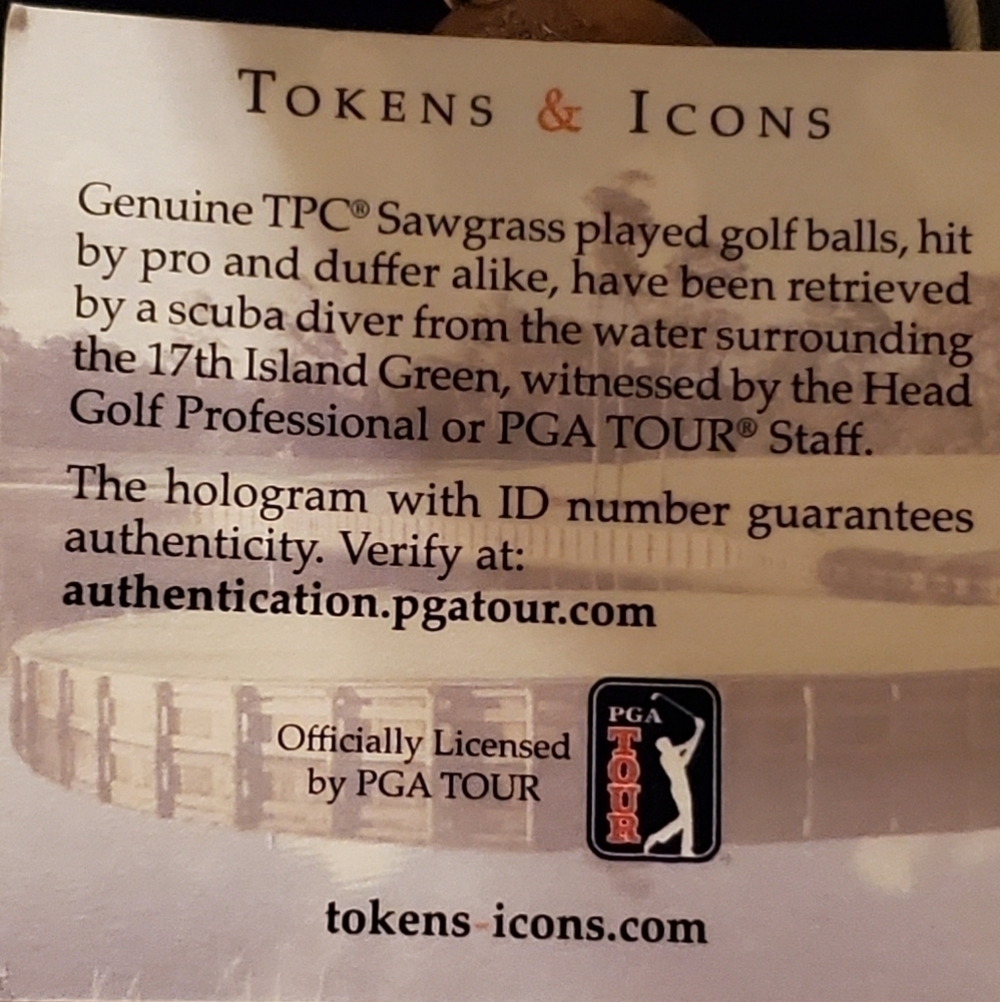 Tokens & icons sterling silver TPC sawgrass charm - Picture 2 of 5